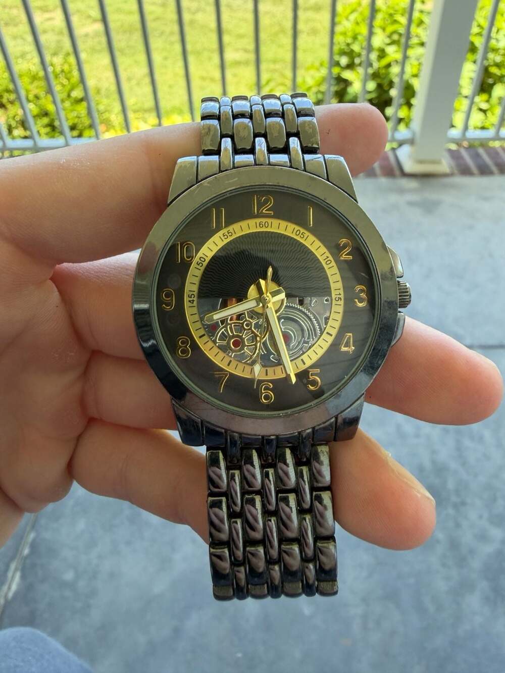 FMD FMDPU009 Skeleton Dial Quartz Analog Men's Watch